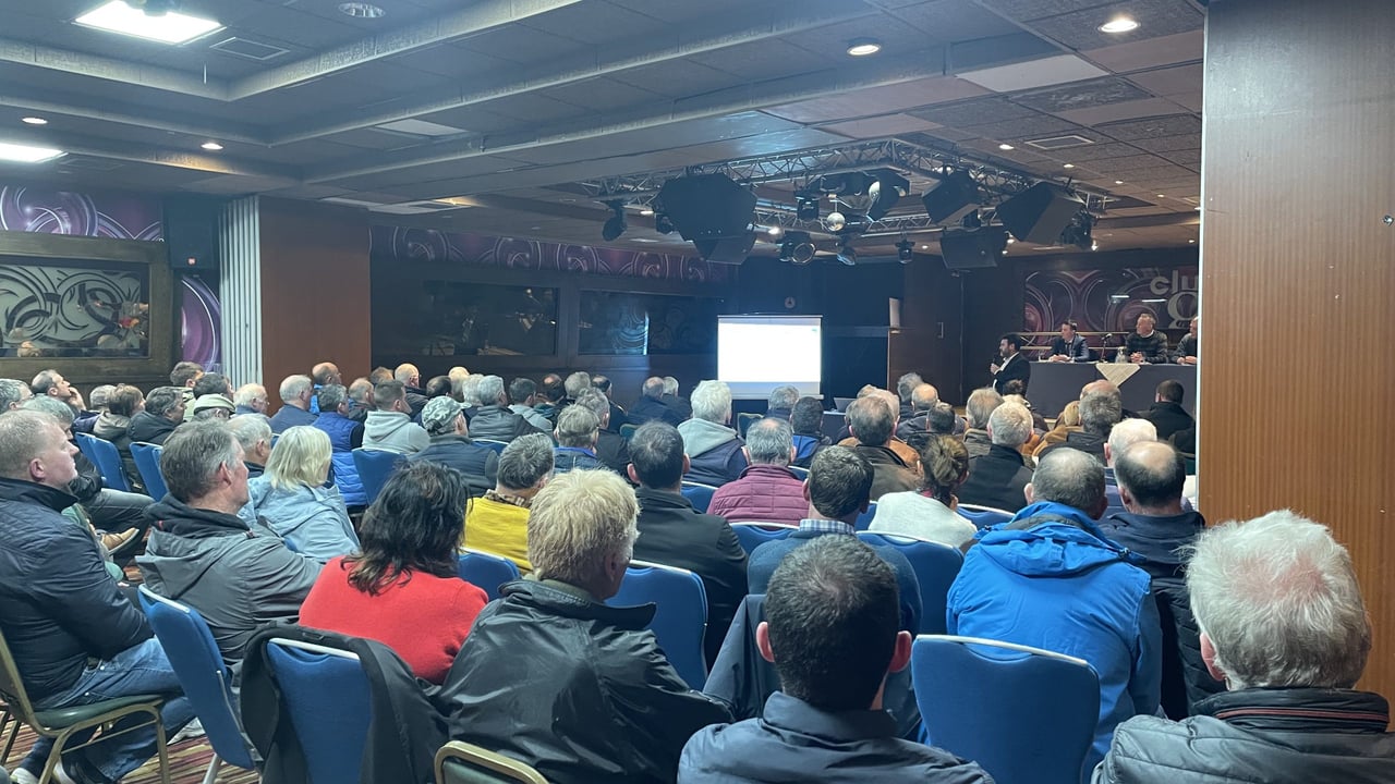 Kerry Co-op shareholders at the Kerry IFA meeting at the Grand Hotel, Tralee
