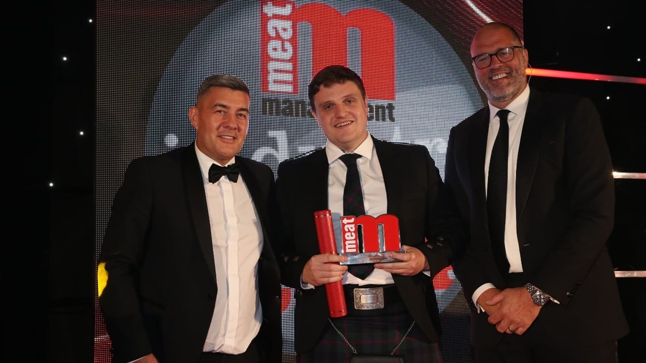 One of the winners, Jonathan Hendry, assistant site operations manager at Dunbia Carnaby. Image source: Dawn Meats