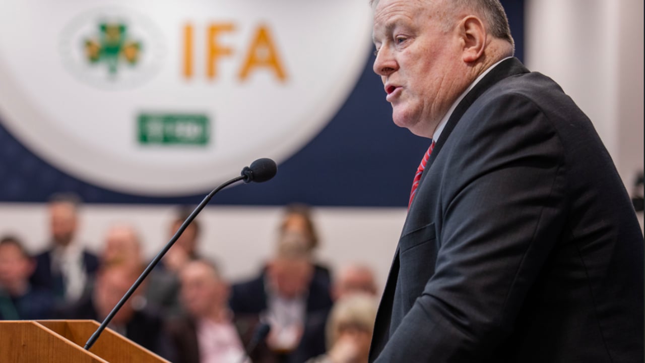 Francie Gorman, president of the IFA. Image source: Finbarr O'Rourke