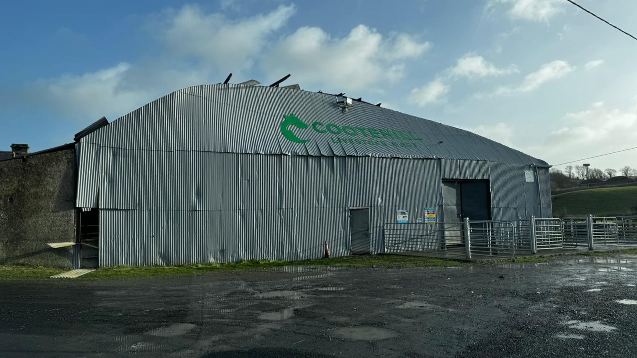 Cootehill Mart in Co. Cavan is one of the buildings that has fallen victim to the storm