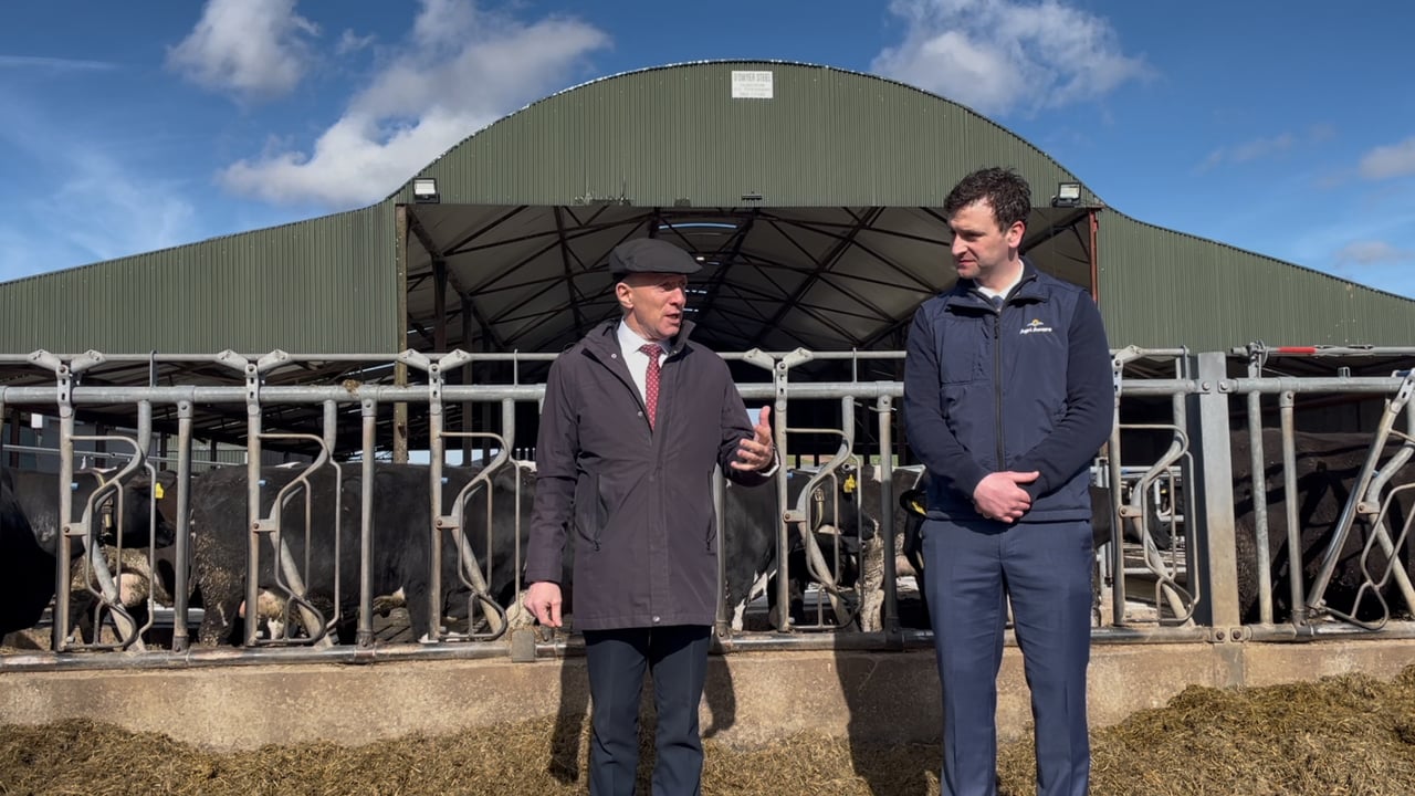 Minister of State Michael Healy-Rae and Marcus O'Halloran, executive director Agri Aware