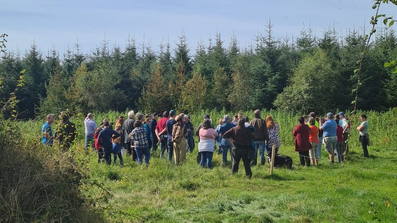 A farm walk on Hugh Sheehy's farm at Loop Head as part of Loop Head's previous European initiative Hemp4Soil which is now complete
