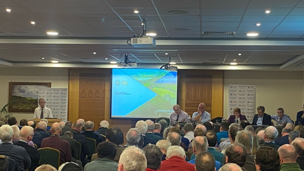 IFA meeting on farming peat soils and ACRES payments at Hodson Bay Hotel, Athlone, Co. Westmeath
