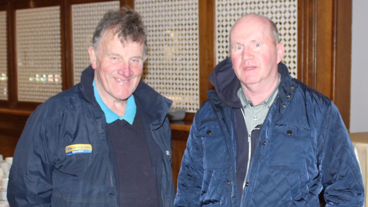 Attending the IFA malting barley meeting in Carlow, Raymond Pelin and Eamonn Fennin, both from Athy in Co. Kildare