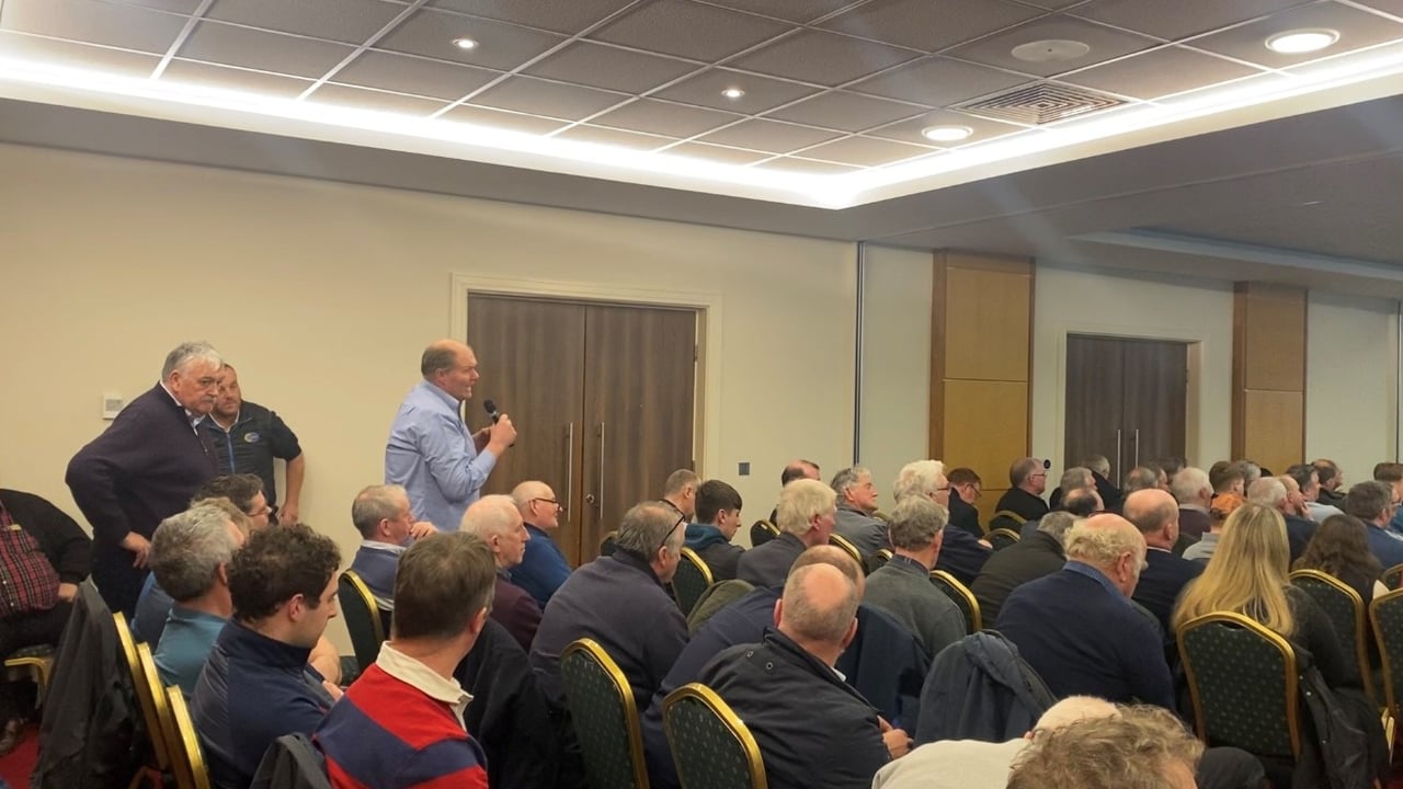 DAFM representatives fielded many questions from concerned farmers at the IFA meeting in Athlone