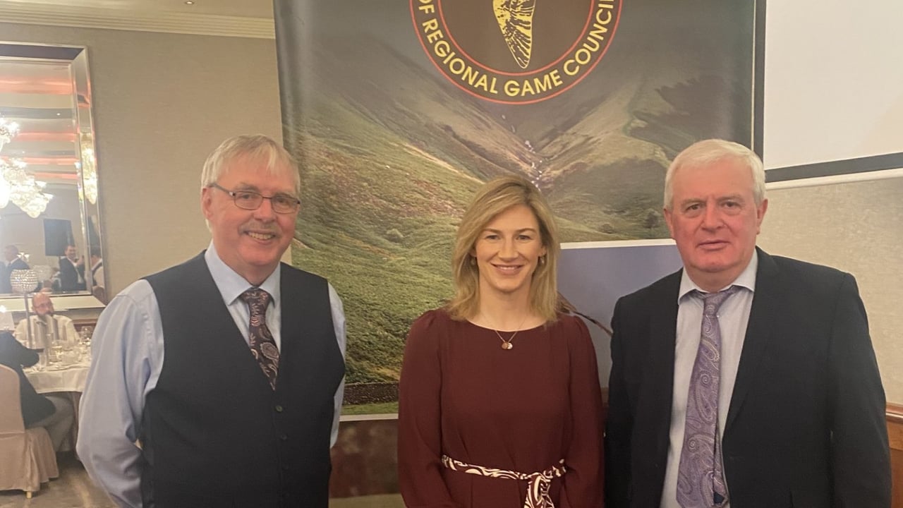 L-r: New NARGC vice-chairperson John Butler; MEP Nina Carberry; new NARGC chairperson Dan Curley
