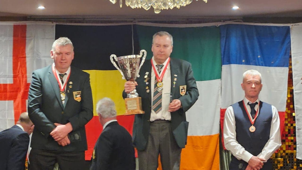 L-r: Second place, John Whelan; First place, Dan Donnelly; and third place, James Tait. Image source: NPA, Facebook