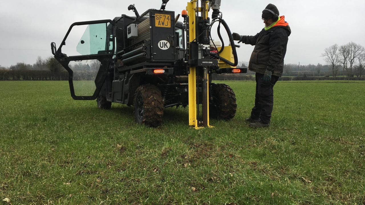 Carbon sampling to 1m depth at CAFRE farms. (Source: DAERA)