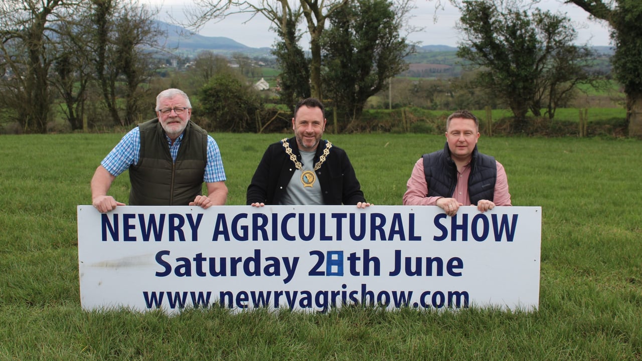 Discussing plans for Newry Show 2025, (l-r): Brian Lockhart, chair of Newry Show; Councillor Pete Byrne, chair of Newry and Mourne Council; and Councillor David Taylor, Newry and Mourne Council