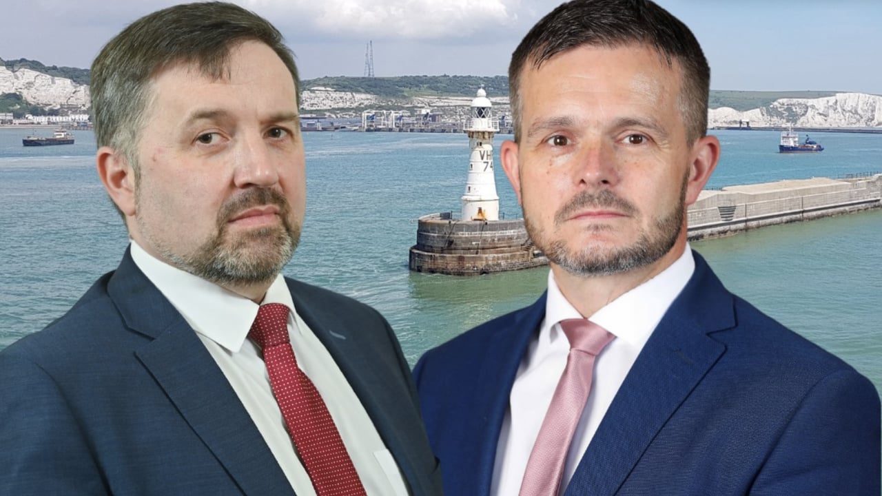 MP Robin Swann and MLA Robbie Butler