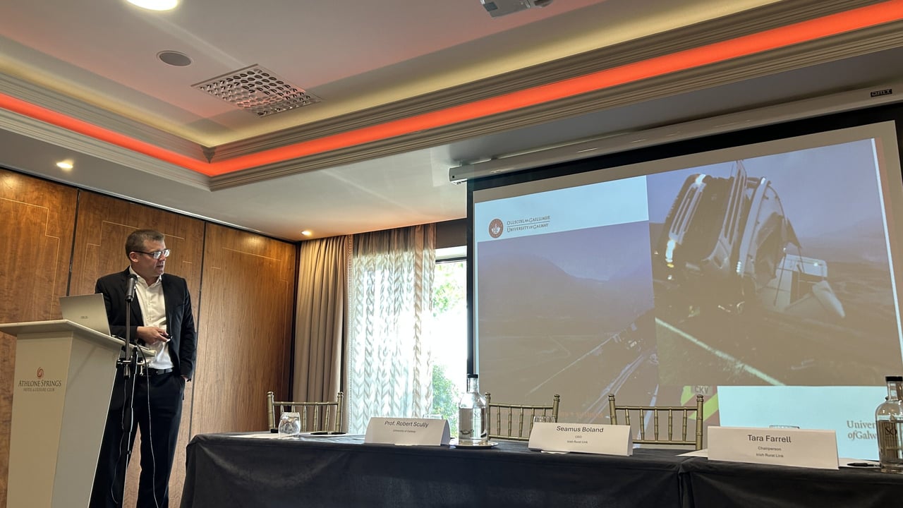 Prof. Robert Scully at the Irish Rural Link rural healthcare conference