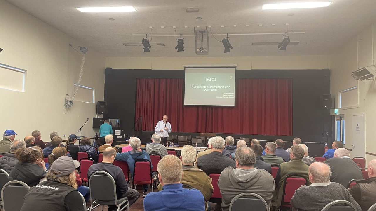 Farmers at the Kerry IFA meeting in Knocknagoshel