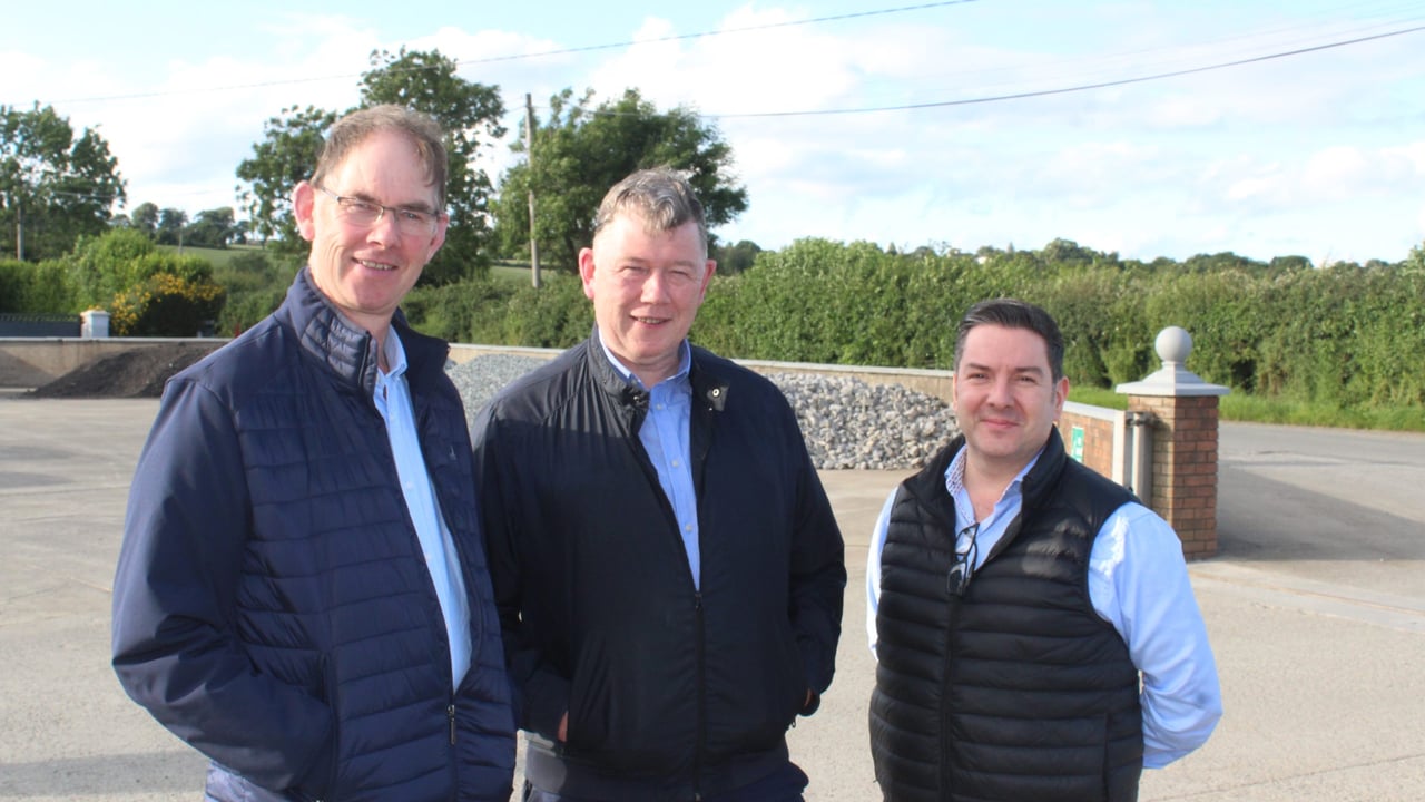 Attending the recent IGGG meeting in Co Meath, (l-r): John Maguire, Bellewstown,; Hugh Maguire, Navan; and Fiore Macari, Ratoath