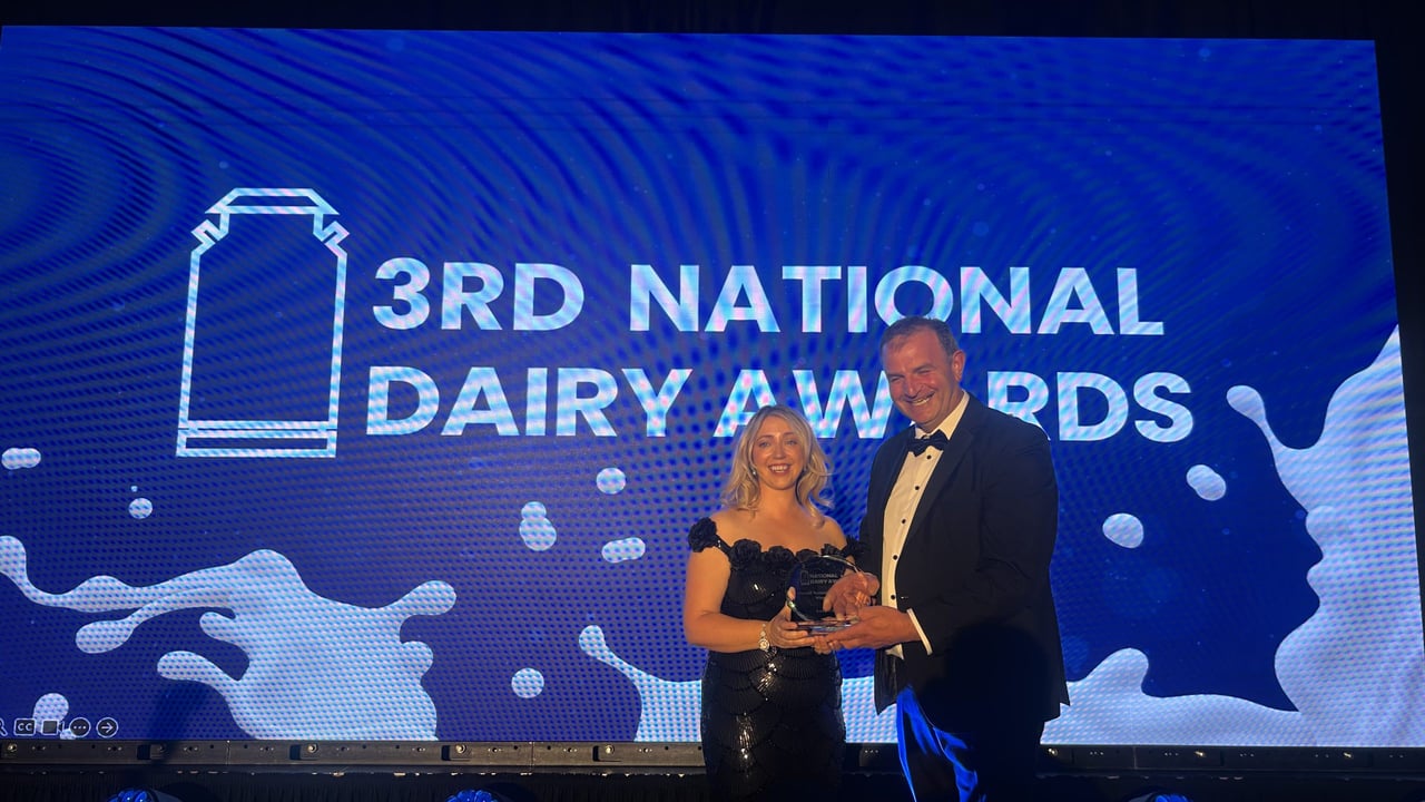 Katie Gleeson wins the overall National Dairy Award 2025