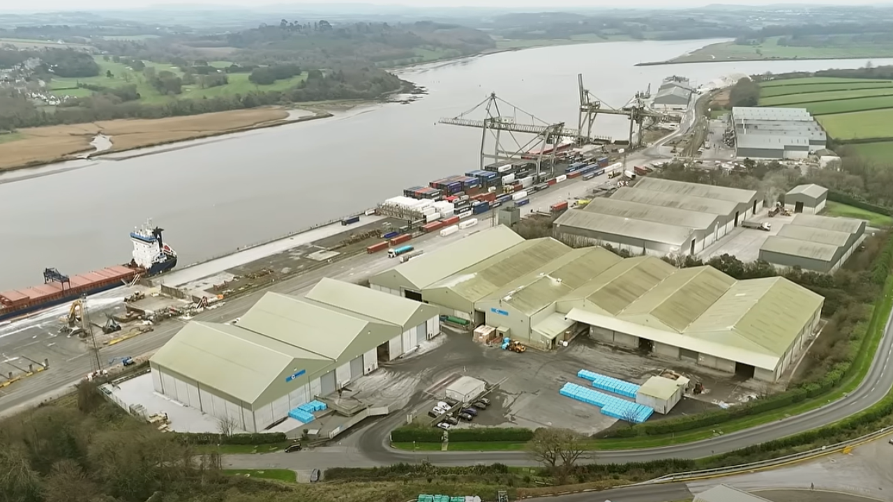 Aerial view of Target Fertilisers' operations at Belview Port, Co. Kilkenny.
Source: Target Fertilisers