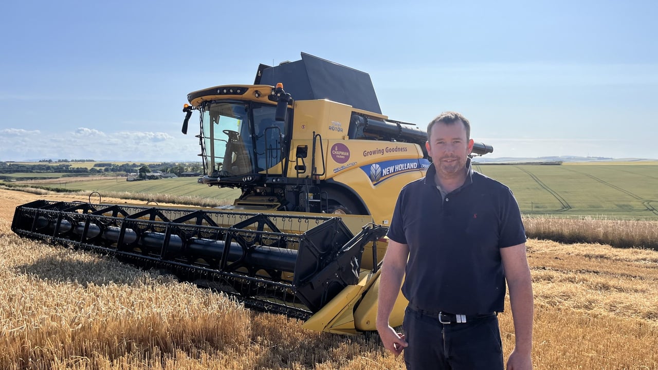 Focus: Harvesting crops and producing eggs on Scottish farm