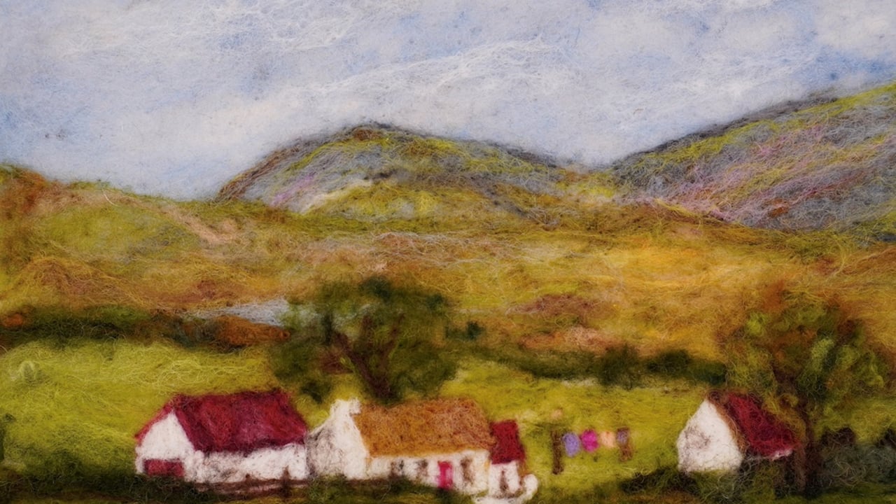 One of the 'Spoken in Fibre' artworks