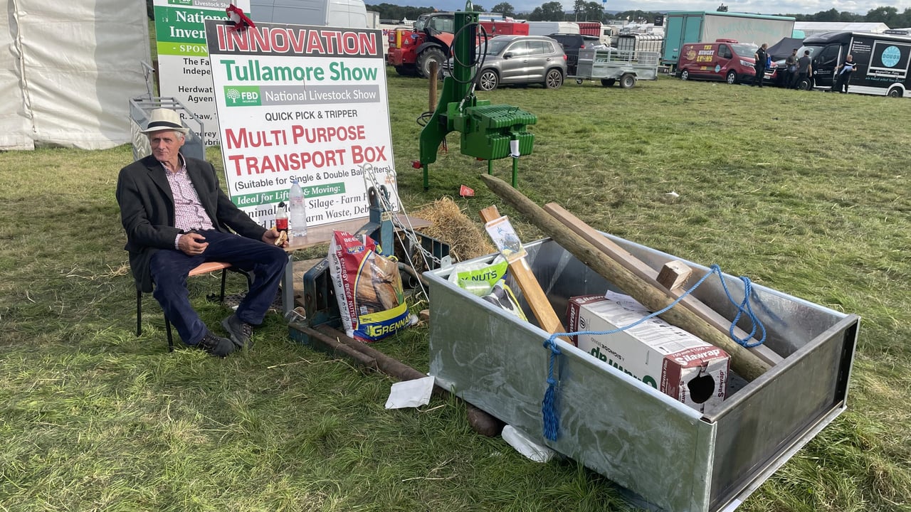Anthony Lyons' Multi-Purpose Transport Box won first prize in the innovation section at the Tullamore Show