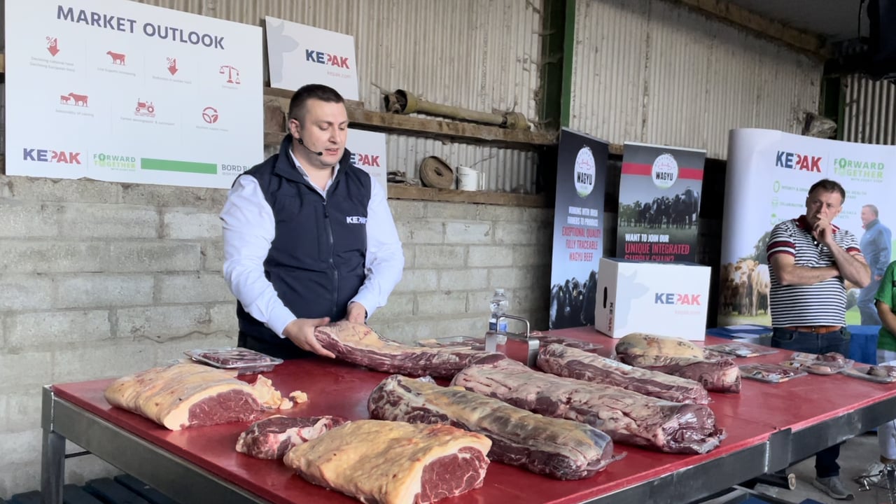 Kepak commercial sales director Chris Watson delivered an informative presentation on the reason for carcass specifications