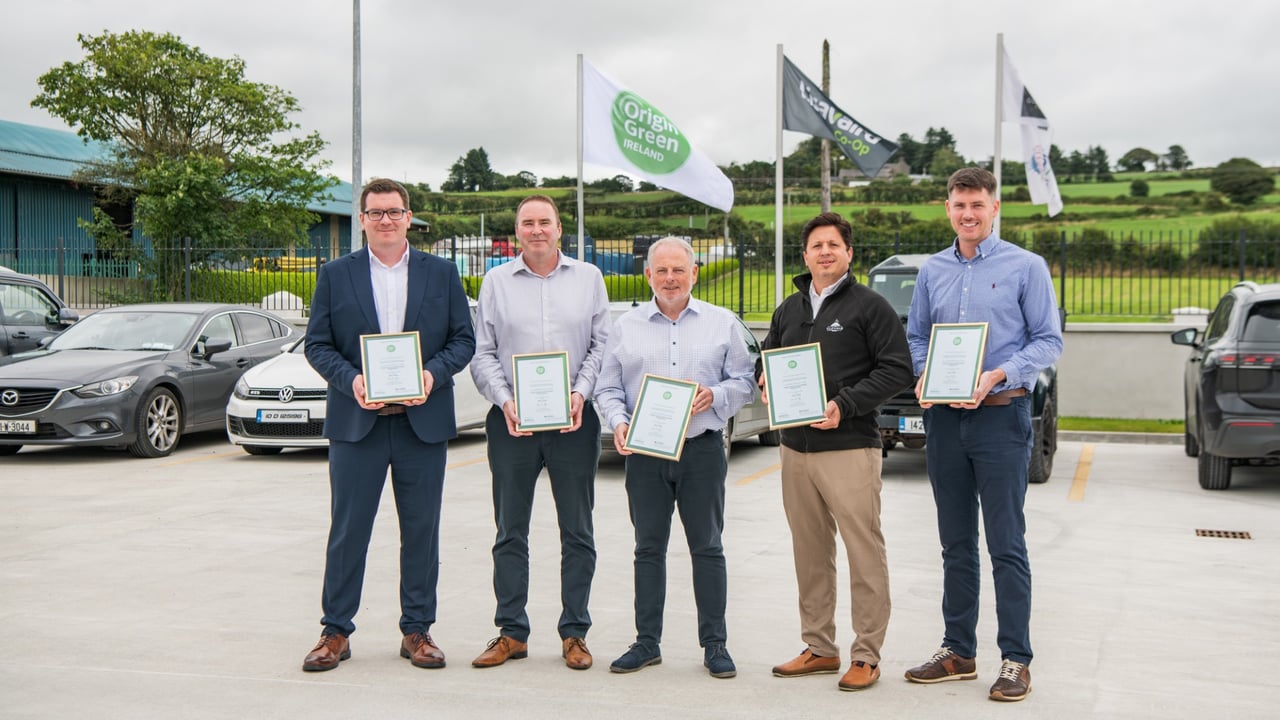 L-r: Ciaran Young, Coolmore Foods; John Forbes, JDS Foods; Martin Dineen, Lisavaird Co-op CEO; Juan Blanes, Glenmar Shellfish; Donal Galvin, Glen Aine Foods