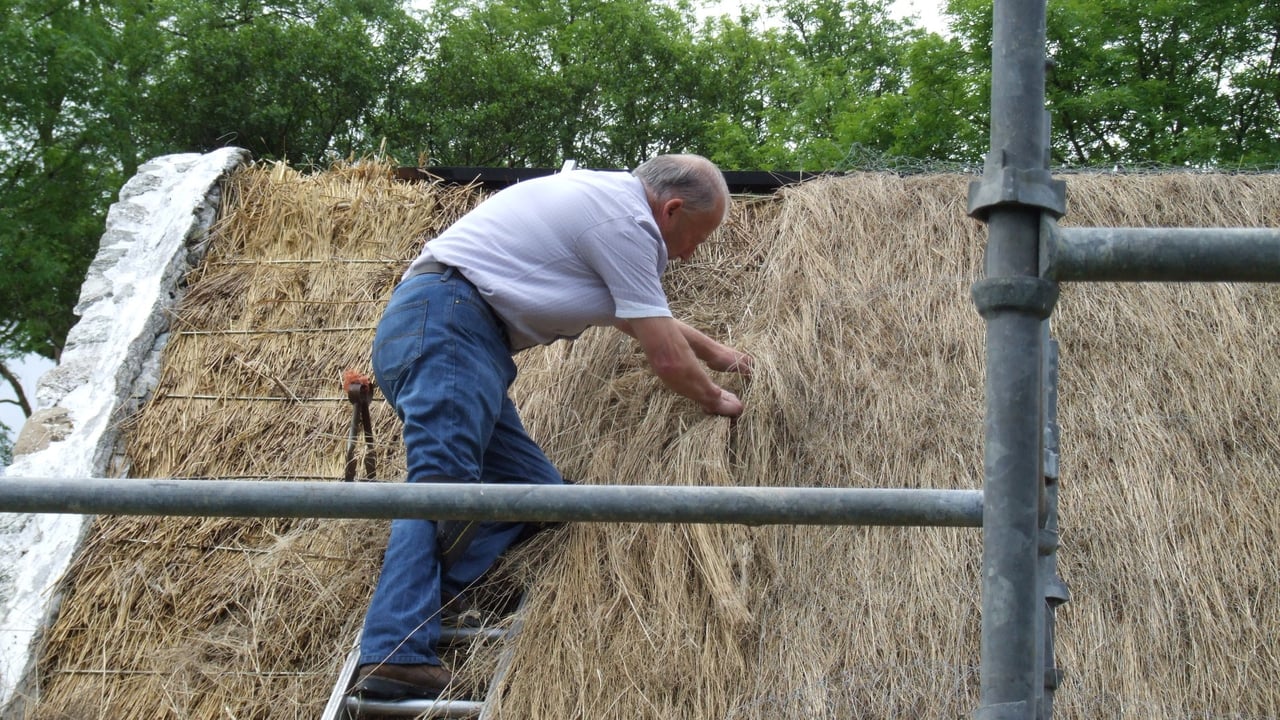 Master rope thatcher, Brian Lafferty. Source: Joseph Gallagher 