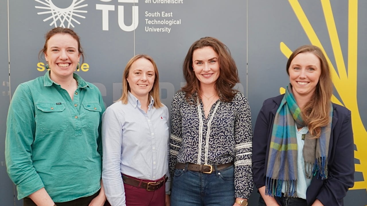 L-r: Dr Eilidh Thomson, Dr Lucy Jerram, Dr Mary-Kate Burke, and Dr Emma Corbett-Coffey. (Soucre: SETU)