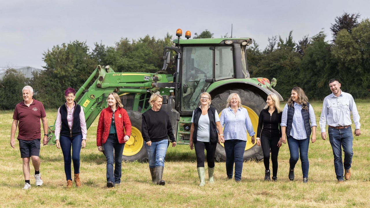 Ned Kearney, Maura Canning, Alma Jordan, Bernie Wade, Geraldine Delaney, Mary Oakley, Aisling Kelly, Niamh Monahan, and Robert Lally launch Irish Rural Link’s new Farm Safety Community Champion programme.
Source: Finbarr O'Rourke