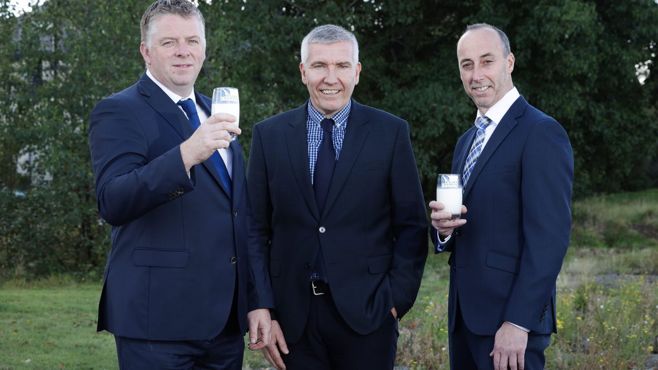 (l-r): DCNI chair, Ivor Broomfield; Ian Stevenson; vice chair, David Chestnutt