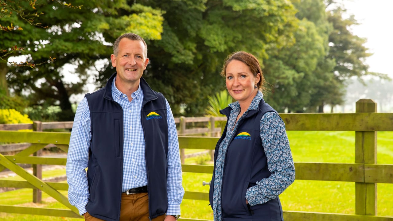 Niall Browne, chief executive officer at Dawn Meats, and Gill Higgins, sustainability director at Dawn Meats