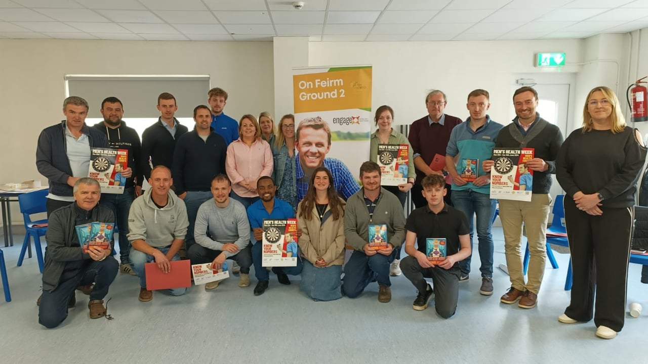 Participants pose for a photo after an On Feirm Ground 2 workshop in Limerick in 2024. Source: On Feirm Ground