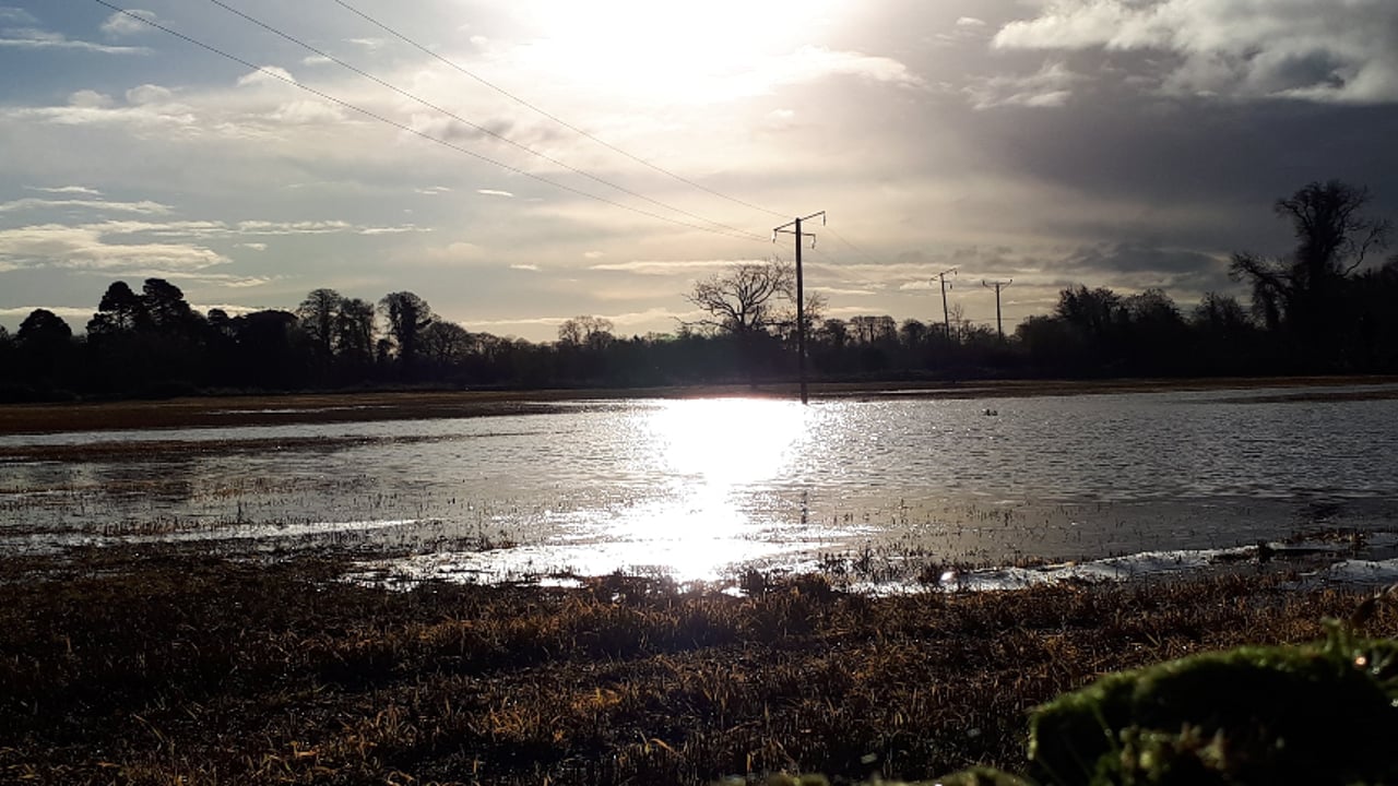 Mountmellick flooding in 2017. Source: Laois County Council
