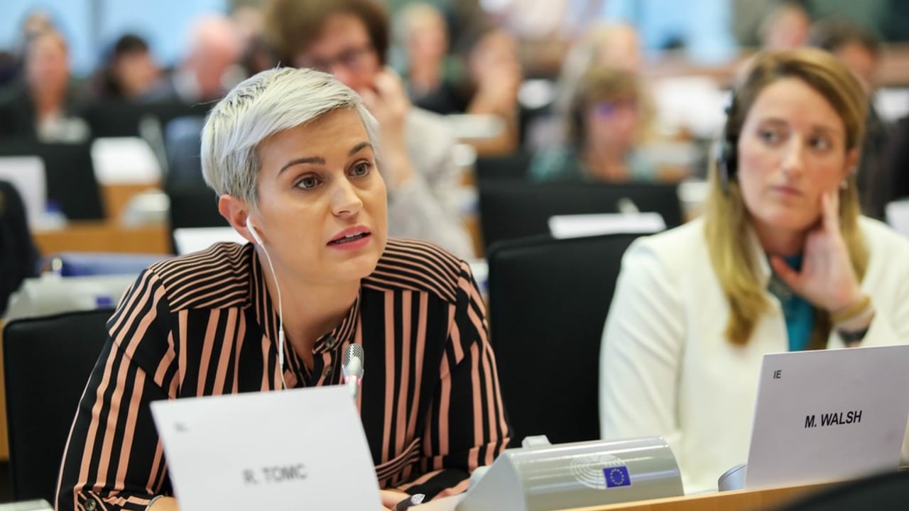 MEP, Maria Walsh in European Parliament. Source: Maria Walsh, MEP