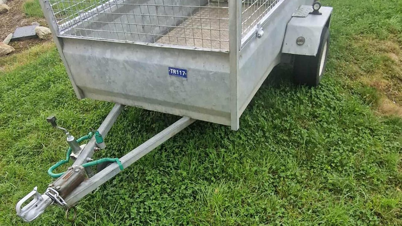 The missing trailer, suspected to have been stolen in Enniscorthy, Co. Wexford. Source: An Garda Síochána Wexford Facebook