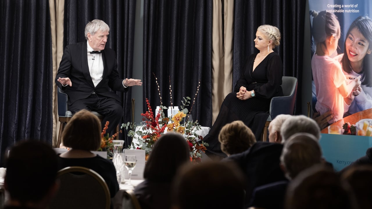 Former ambassador Dan Mulhall with Agri Guild chair and Agriland editor Stella Meehan. Source: Finbarr O'Rourke