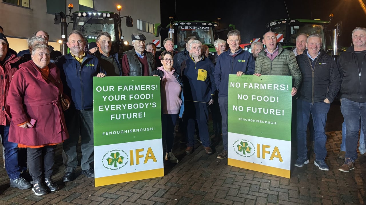 Farmers attending the nitrates derogation meeting at Corrin Mart, Fermoy, Co. Cork