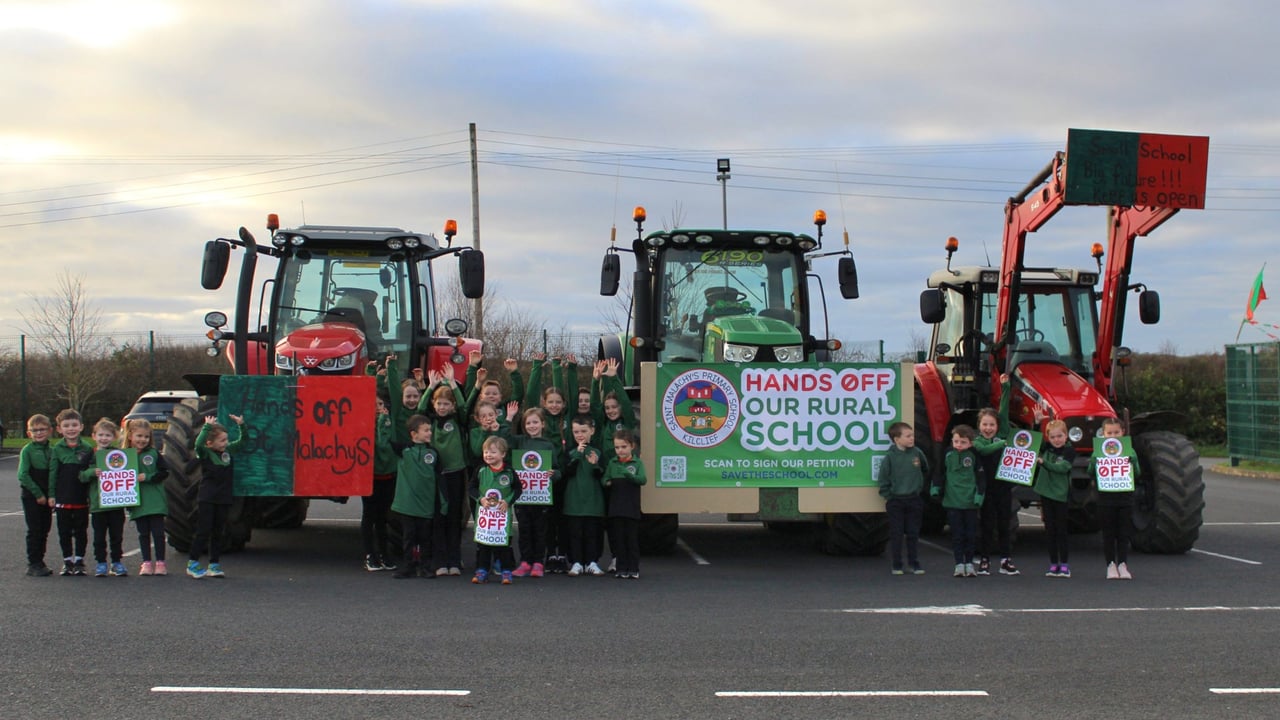 Children at St Malachy's Primary School, Kilclief Image: Sarah Kelly