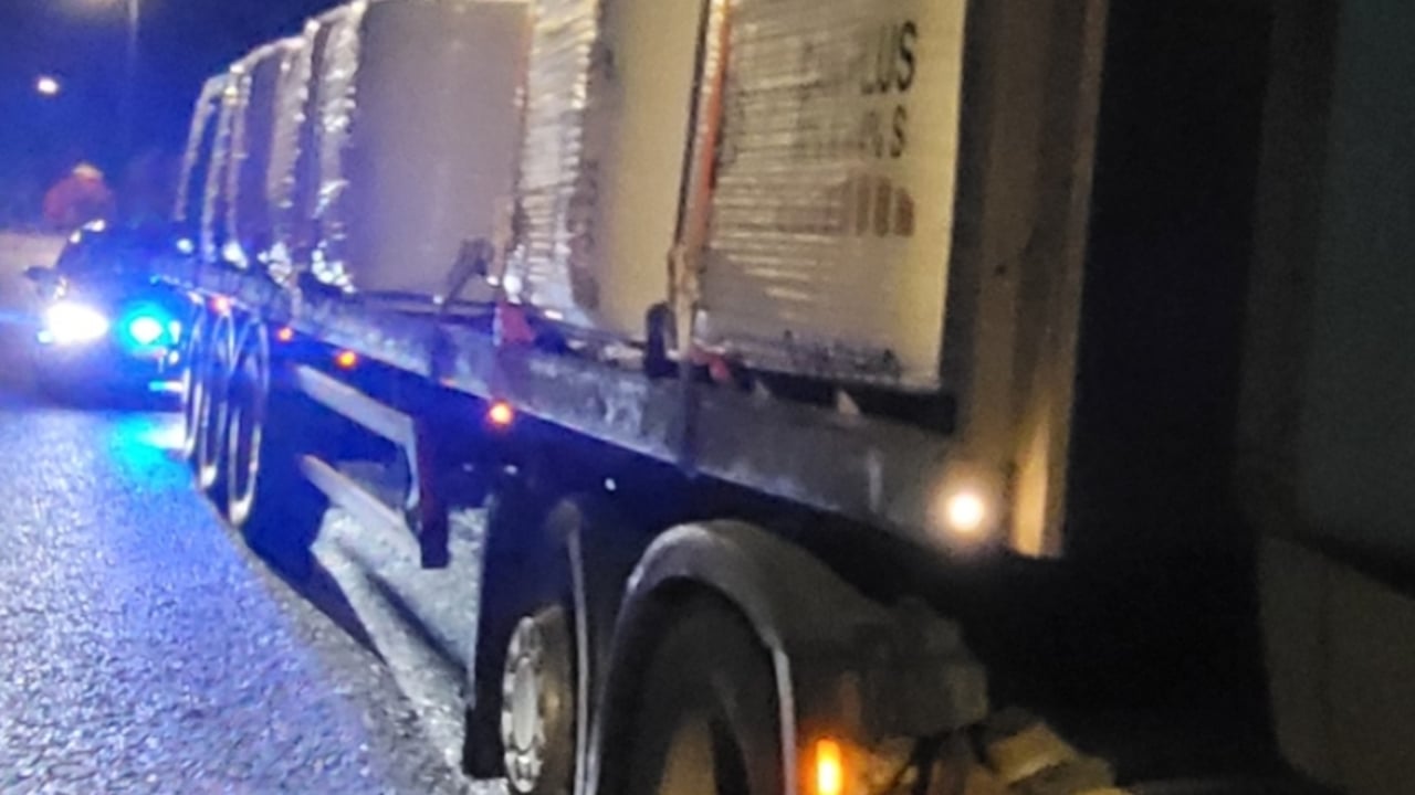 Gardaí seize HGV transporting 30 tonnes of fertiliser Source: An Garda Síochána, Mayo