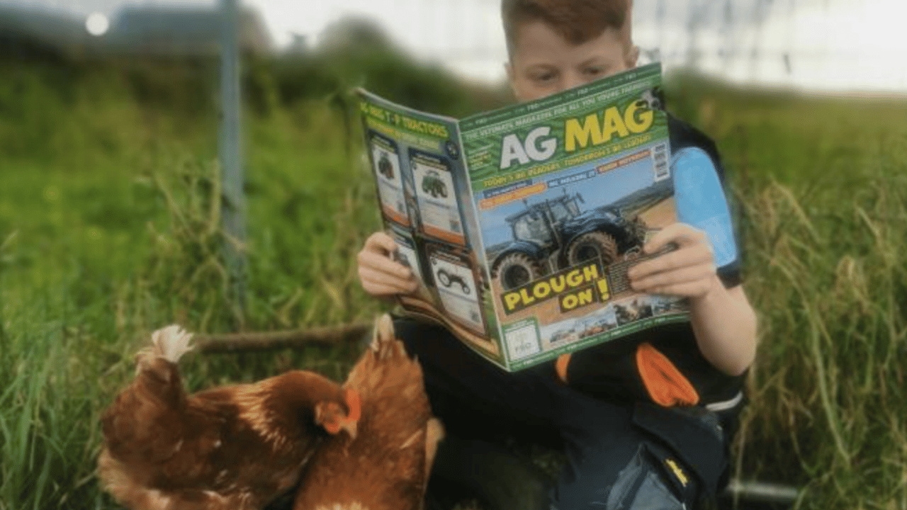 Ben Murphy from Causeway in Co. Kerry shares some AG MAG news with his prized chickens, Egg and Yolk.