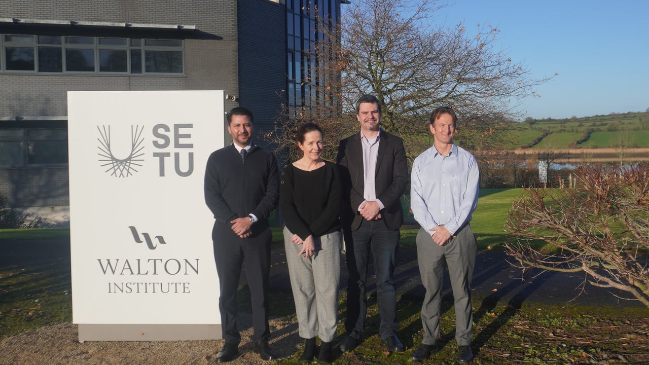 Nakul Wali, Enterprise Ireland; Christine O'Meara, Walton Institute, SETU; Richard Rodgers, VoxGig; Dr. James O'Sullivan, TTO, SETU