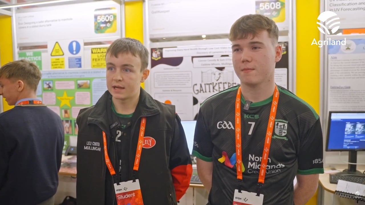 Sam O'Farrell and Connor Cassidy from Coláiste Mhuire, Co. Westmeath