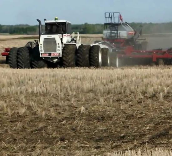 World's biggest tractor built to pull 80ft cultivator
