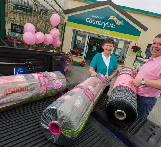 Glanbia sells pink netwrap to raise cancer awareness