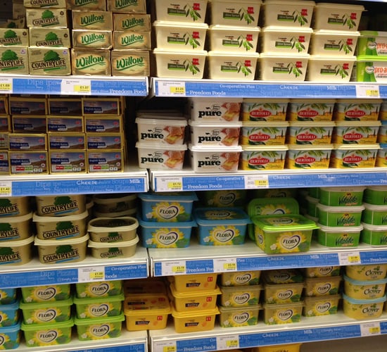 Eating butter is ok, but too much margarine could kill you!