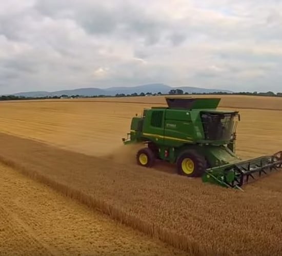 Video: Handsfree spring barley harvesting in Carlow