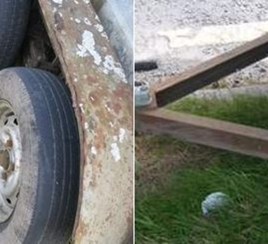 'I thought I'd be okay going a short journey' - not a worthy excuse for faulty trailer