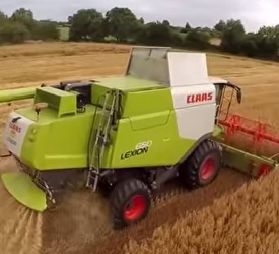 Watch great drone footage as gluten-free oat harvest comes to a close