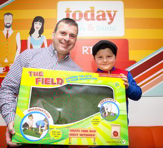 The Late Late Toy Show's rapping farmer has been reunited with his field!
