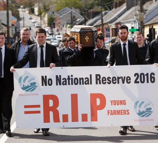 Has Macra na Feirme already attended the National Reserve's wake?