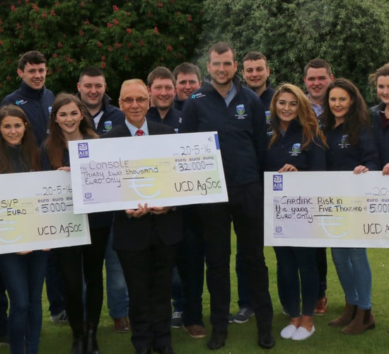 UCD AgSoc donates record €42,000 to three charities