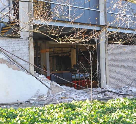 Mini tornado damages JCB world headquarters